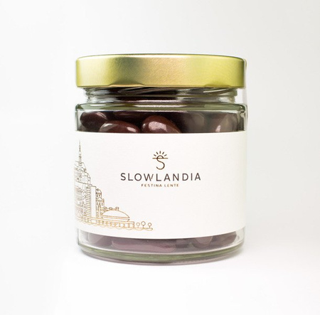 Mandeln in dunkler Schokolade 250g SLOWLANDIA